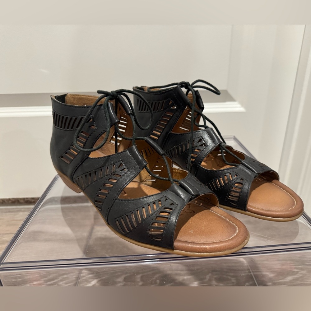 Comfortiva Lace Up Leather Sandals - Riley